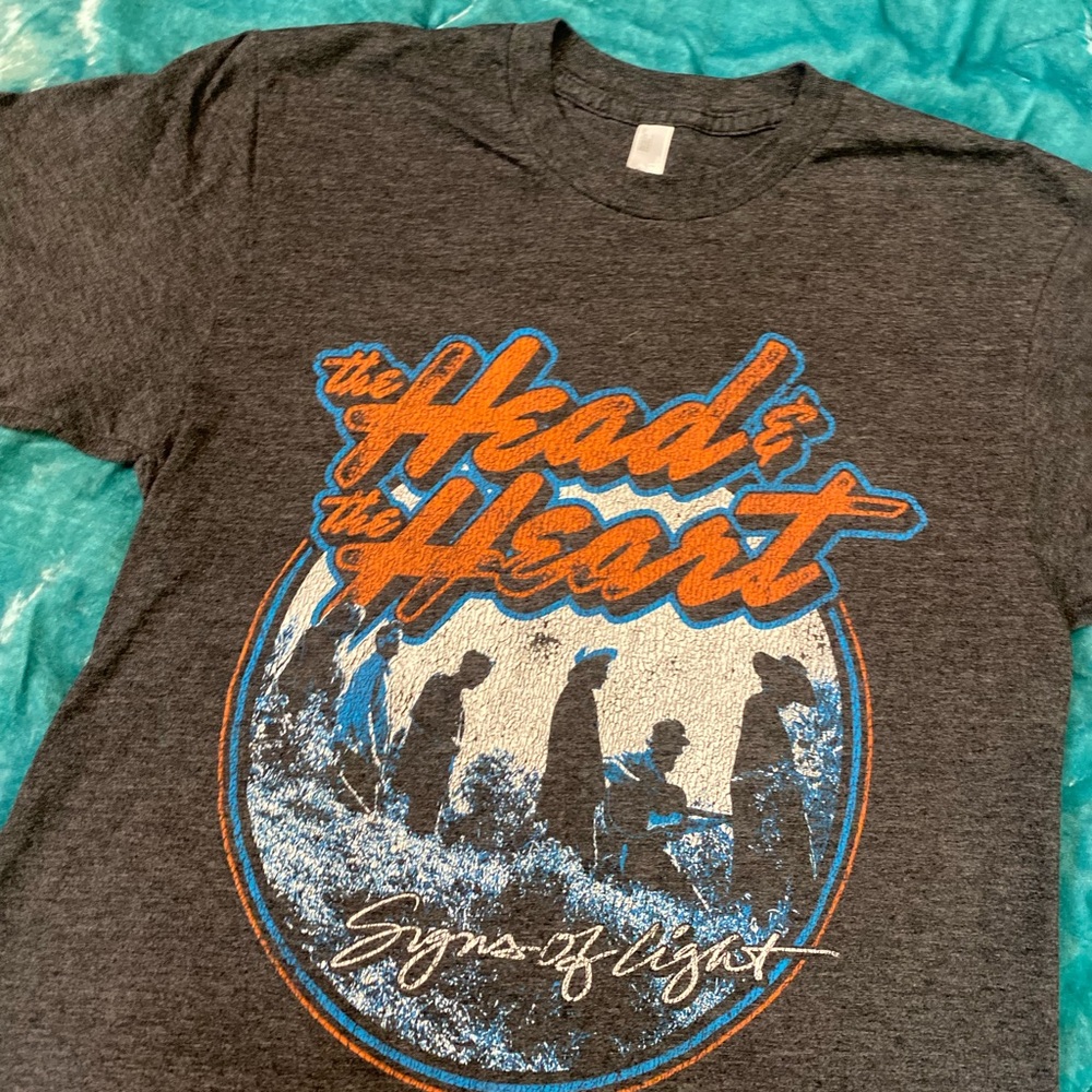 The Head And The Heart Signs Of Light T-Shirt in Grey Size S
